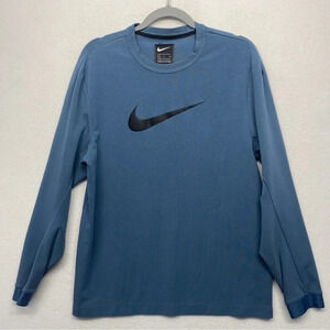 Nike Sportswear Tech Pack Knit Crew Sweatshirt AR1556-418 Men’s S Blue Gray